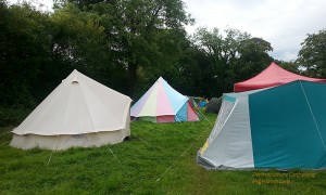 Beautiful Bell Tents at the Permaculture Gathering
