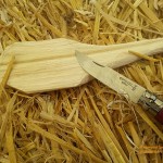 Workshop on wooden spoon carving at the Permaculture Gathering